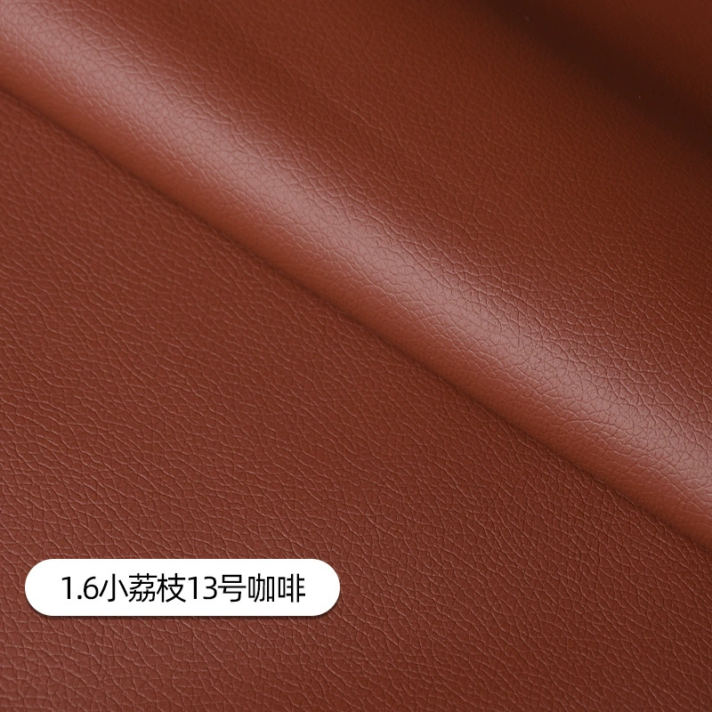 Litchi pattern leather surface 1.6 width small pebble pattern artificial leather self-adhesive sofa repair subsidy refurbished leather material