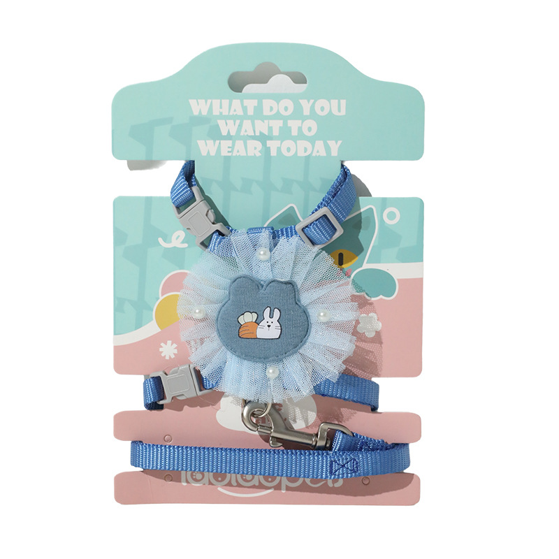 Gato caminar cuerda anti-rotura especial en forma de I gato correa de pecho de nylon ajustable gato mascota cuerda de tracción