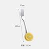 Fruit coffee spoon stainless steel, mixing stick, dessert fork