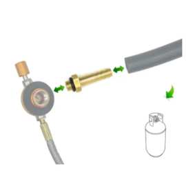 户外气炉头扁气罐充气阀门控制开关瓦斯液化气罐转换器转接连接头