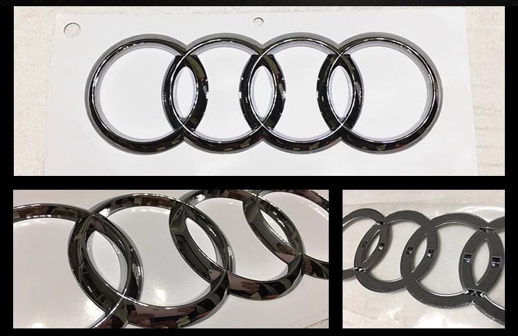 Audi A3 front grille emblem, for both old and new models; A3 front four-ring emblem; front and rear emblems; rear four-ring emblem