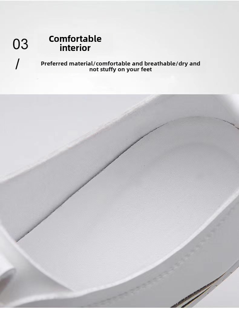 Men's shoes Breathable new all-match leather shoes soft leather small white shoes soft sole non-slip shoes bean men's shoes_voghion.com