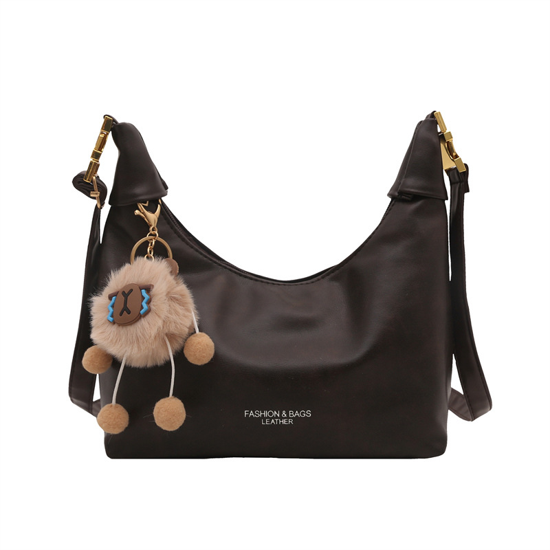 Corea del Sur INS moda moda bolso de brazalete de invierno 2024, nuevo retro simple bolso de hombro bolso de mujer