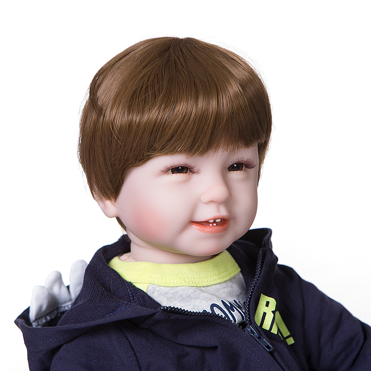 55cm tela cuerpo simulación cuatro dientes niño muñeca Comercio exterior e-commerce suministro shopee AliExpress