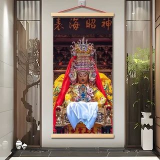 妈祖神像玄关客厅堂口供奉照片房间装饰礼物桌面装饰画挂画