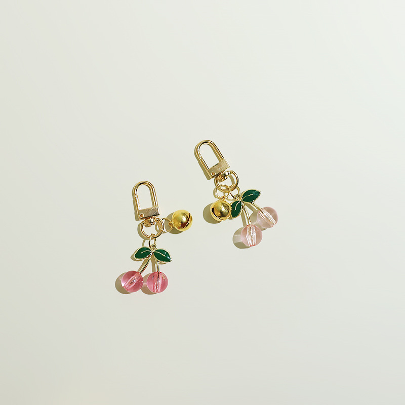 5g Weight Bag Charms Bag Accessories Type 1 Piece Quantity Daily Occasion Metal Material Cherry Pattern Cute, Modern Style Style 1 Piece Metal Cherry Bag Charms 无