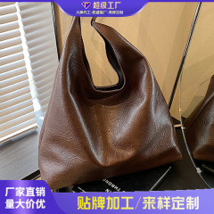 外贸韩版腋下单肩大容量包包女2025新款秋冬上班通勤复古托特大包