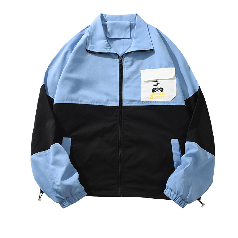 2024 otoño nueva chaqueta de hombre de tamaño grande estudiantes de moda casual versátil gordo aumento de peso cardigan chaqueta para hombres