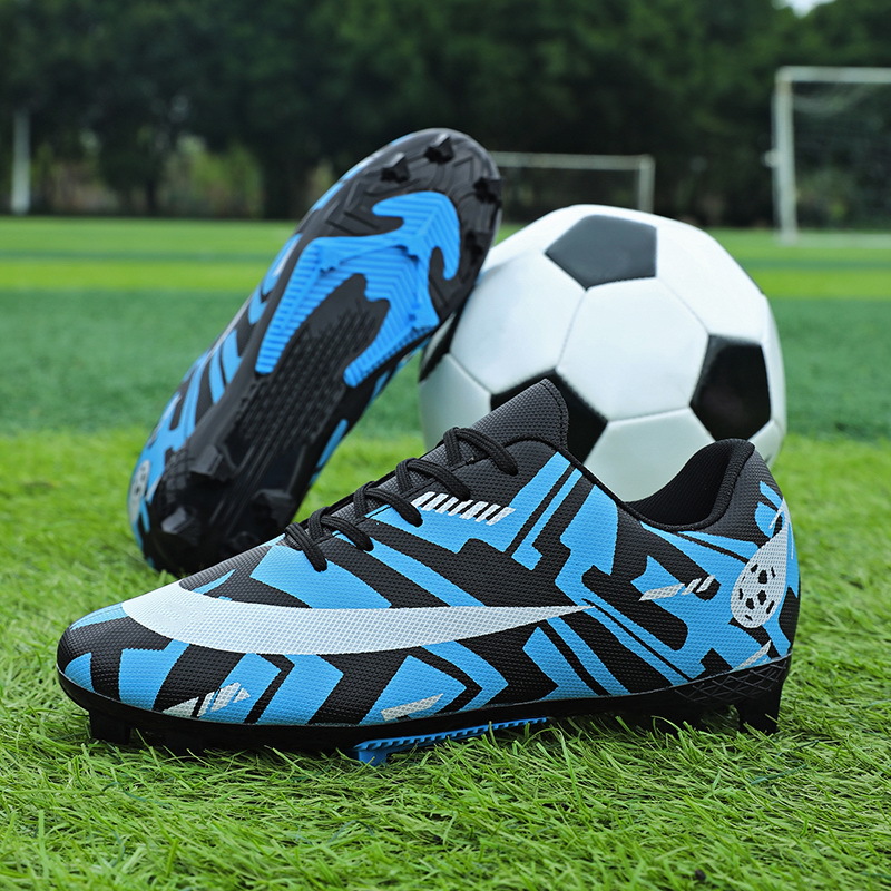 Baochuan2025 nuevos zapatos de fútbol para niños botón giratorio para niños TF zapatos de entrenamiento de fútbol transfronterizos
