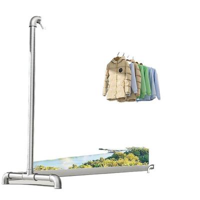 镀锌钢管晾衣架落地加粗家用阳台挂衣架户外卧室简易水管子