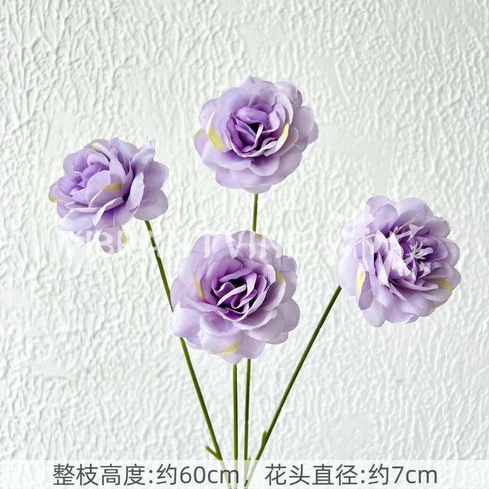 Púrpura de la boda flor artificial salón de bodas Camino de plomo techo arreglo floral Hotel Bienvenido arco piso decorativo flor artificial