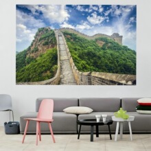 50034长城万里长城靠山沙发装饰挂画办公室中堂字画客厅国画山水