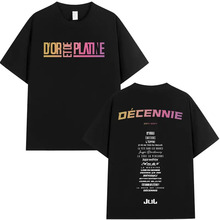 ���羳ŷ�롿Rap singer Jul pattern printed men's T-shirt fas