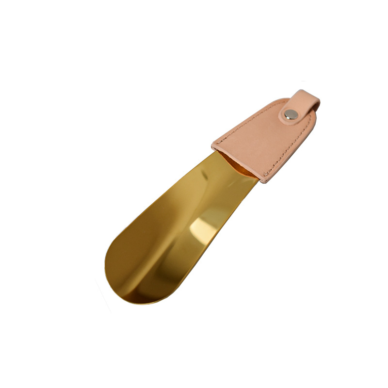 Estuche de cuero de crema de árbol dorado de titanio (16.5CM)