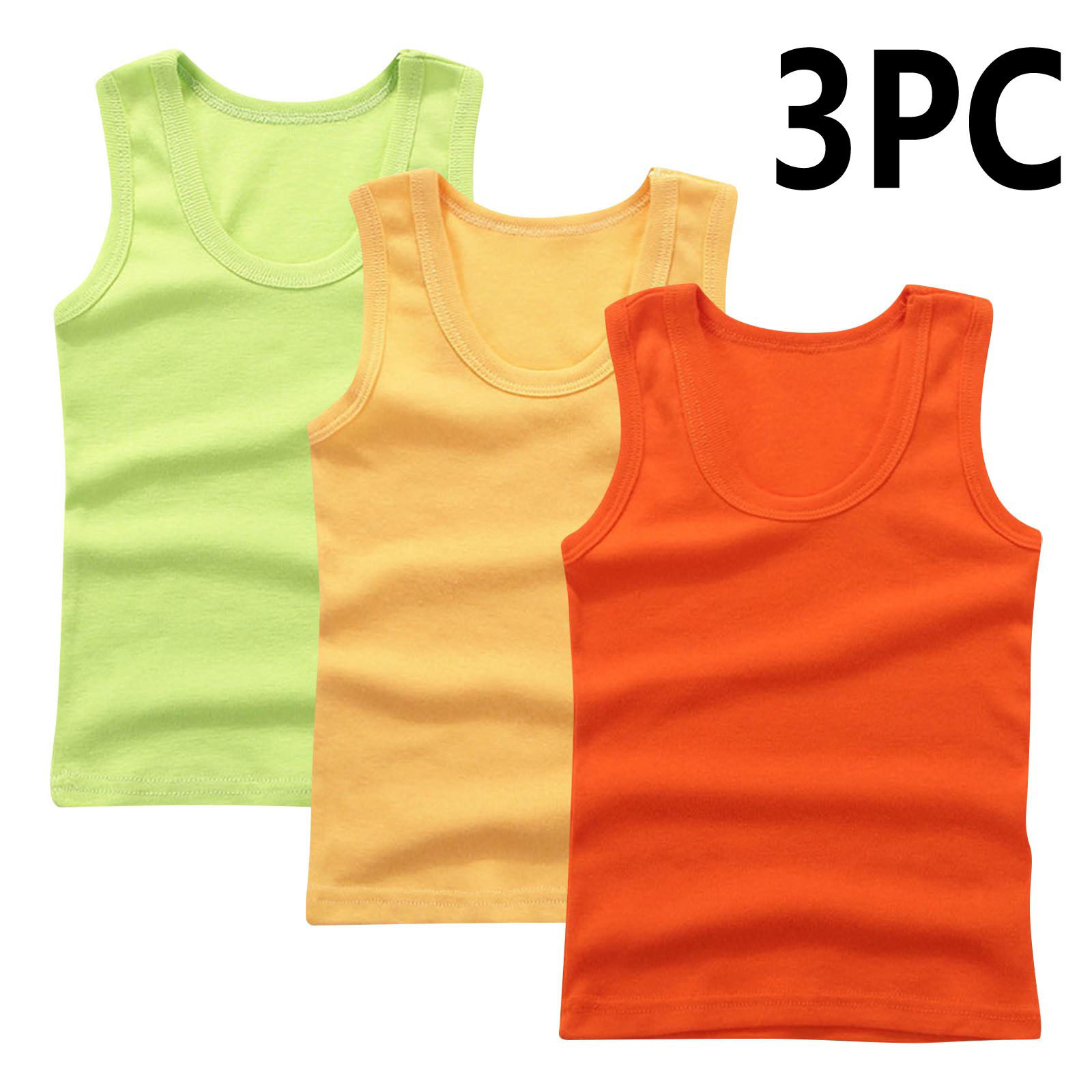 DK tank top-orange+yellow+green