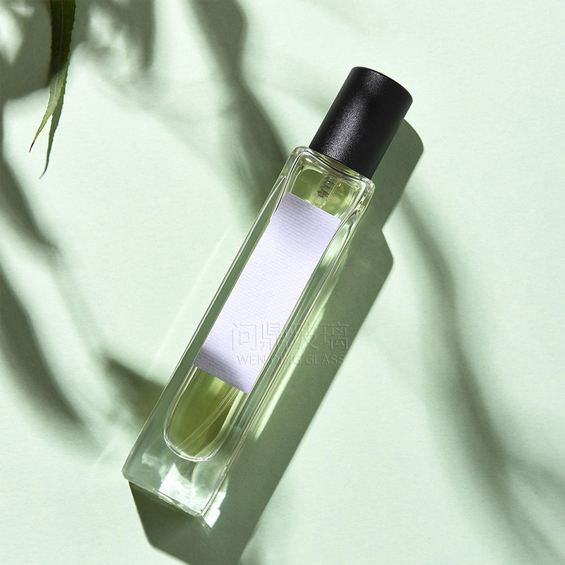 工厂现货10ml15ml喷雾瓶香水玻璃分装瓶透明方形小样喷瓶细长厚底|undefined