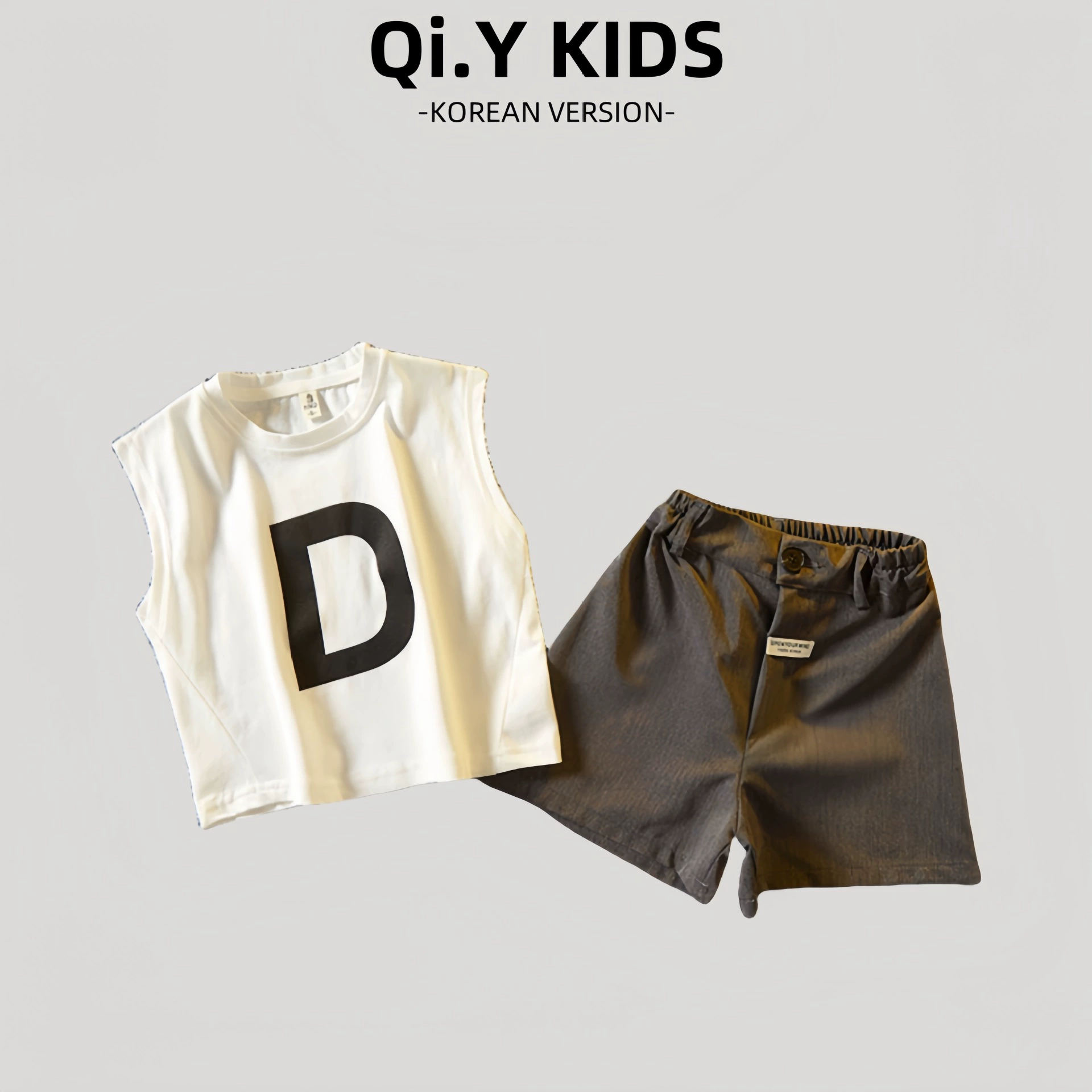 Children's sleeves sleevless, summer set, thin vest for boys
