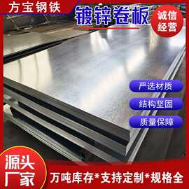 镀锌板大型家电用镀锌板有花无花厚度全DC51D镀锌钢板2mm切割加工