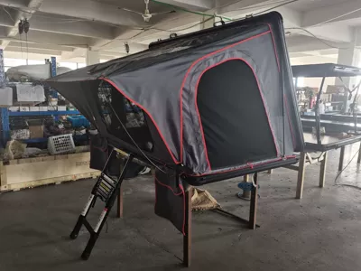 New aluminum alloy hard roof Avtomobil dam çadırları - 210132-dark-gray-cloth-2-big-and-1-small