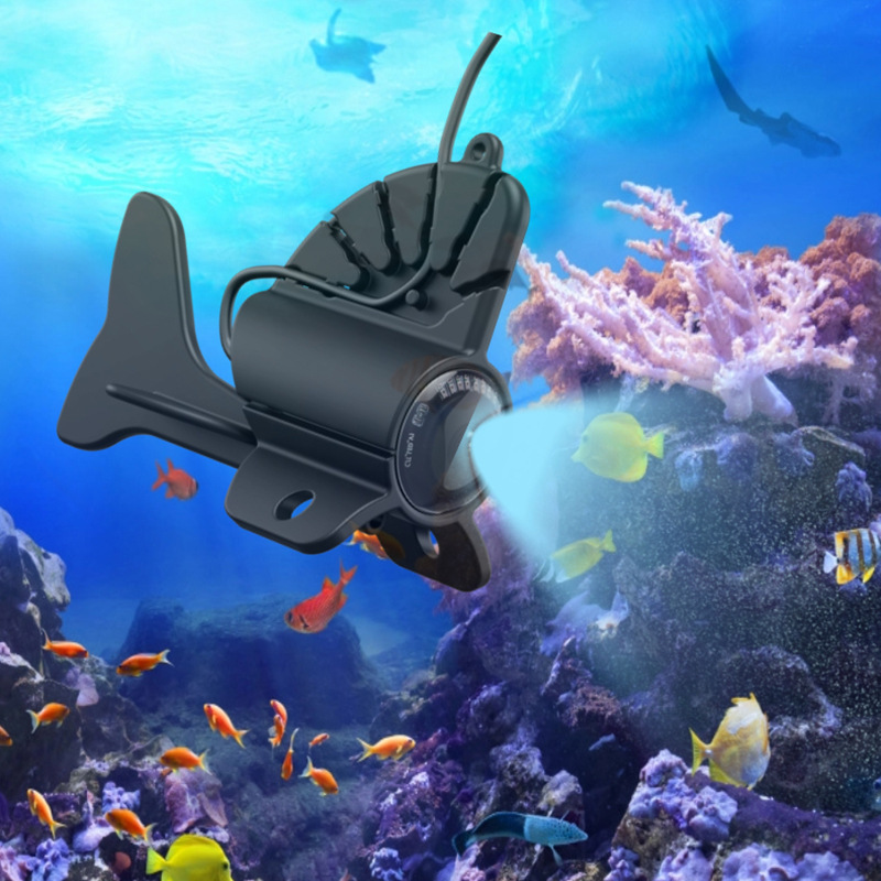 Buscador de peces subacuático de ultra alta definición, cámara de profundidad con sensor de temperatura, pantalla visual de anclaje, detector de peces, dispositivo de pesca. image 4