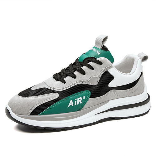Men's Shoes  Summer New Korean Running Shoes Feiwei Breathable Soft Sole Casual Trendy Shoes Low-top Men's Sports Shoes