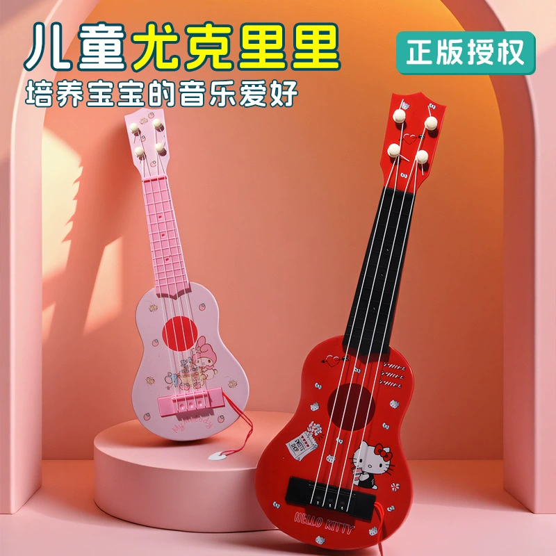 Санрио Ukulele с нотами, гитара для начинающих, игрушка-музыка в виде мультяшного персонажа
