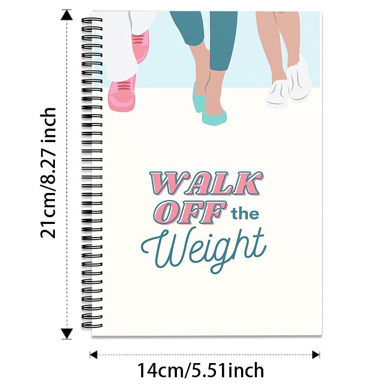 A5现货可贴标Walk off the Weight Planner走出体重计划线圈本|undefined