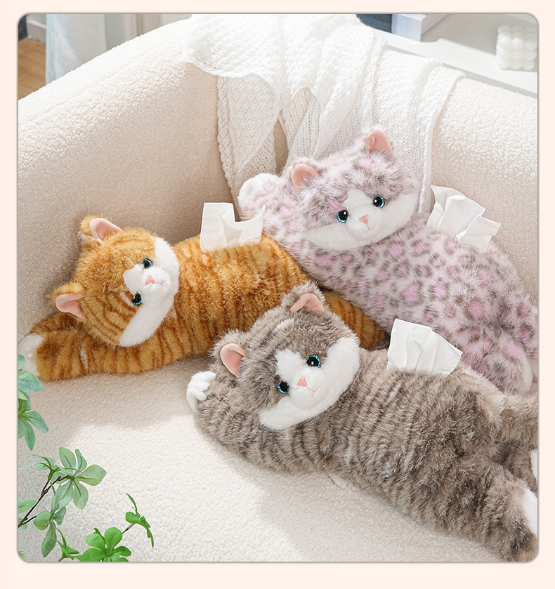 Manufacturer Customized Car Tissue Box, Creative and Cute Cartoon Car Seat Back Tissue Bag, Tissue Box, Car Interior Decoration