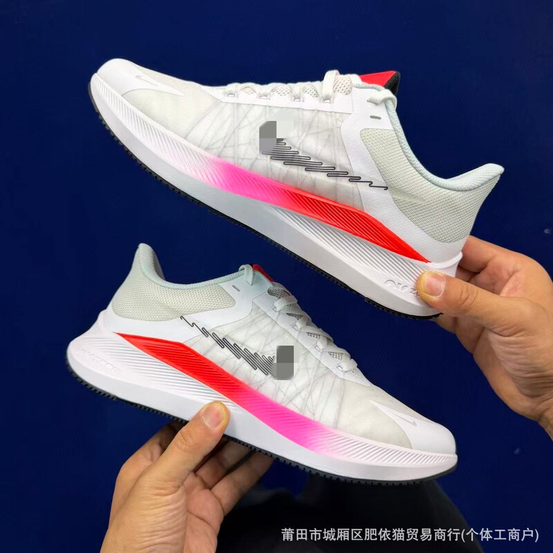 Cross-Border Pure Original Pegasus Winflo 8 Running Shoes Moon Landing W8 Men's and Women's Breathable Shock-Absorbing Marathon Professional Sports Shoes