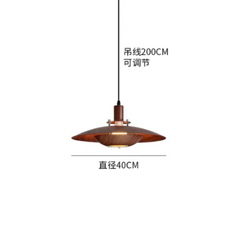 Decoración japonesa creativa de bronce de nuez de boda ventanas cafetería cabecera lámpara de dormitorio lámpara de comedor
