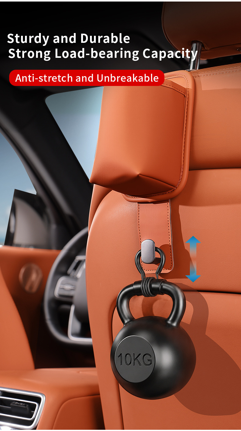 Cross-Border New Model Car Hook for Seat Back, Multifunctional Hook for Headrest, Seat Backrest, Car Cup Holder