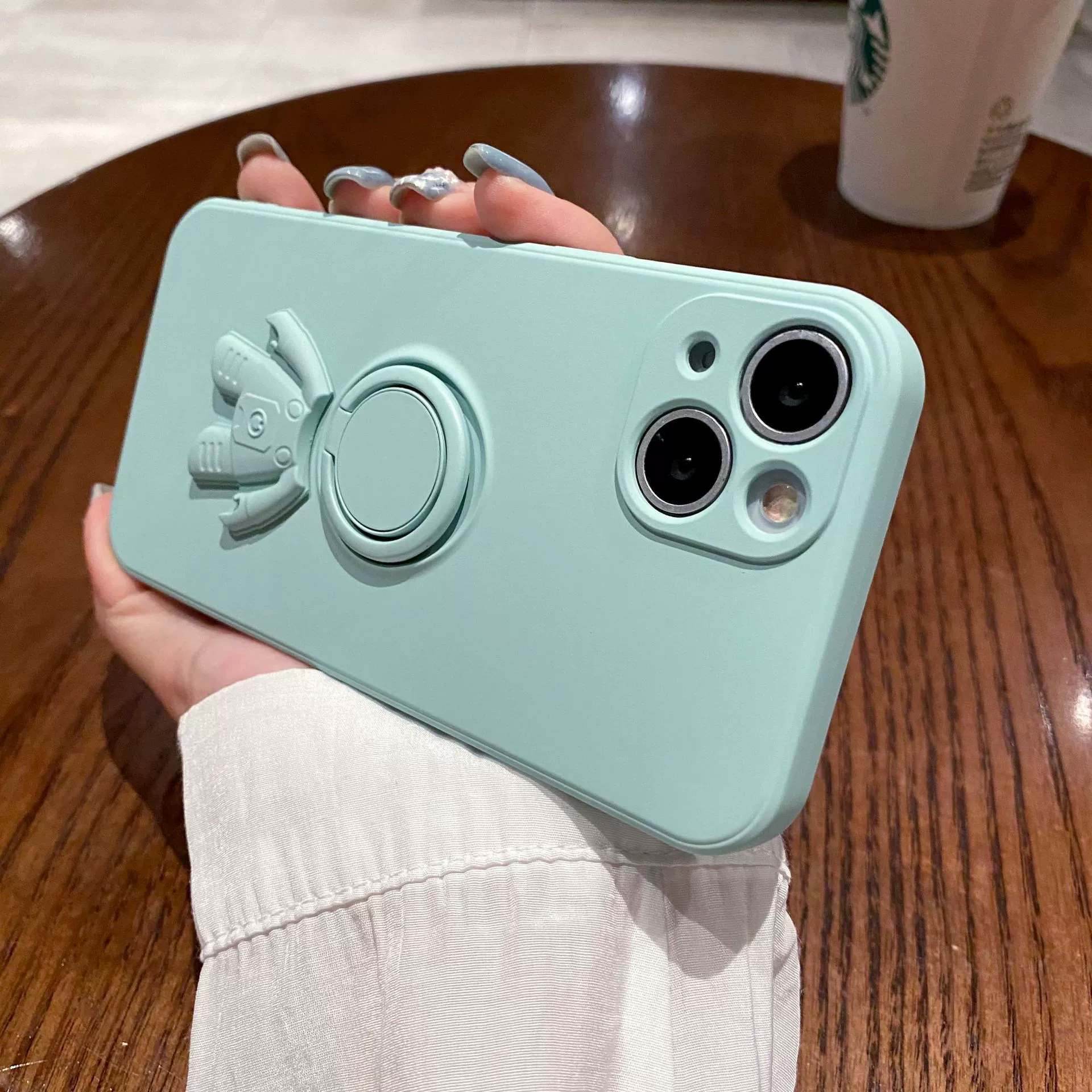Совместимый iPhone 15 Apple, космическая трубка, чехол, силиконовый астронавт, защитный чехол, 15 Pro Max, iphone