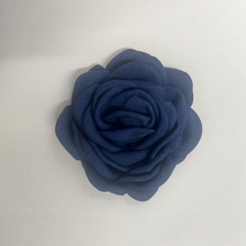 Caro同款烤边布艺花朵9cm立体烧边花朵diy发饰鞋帽胸花饰品配件|undefined