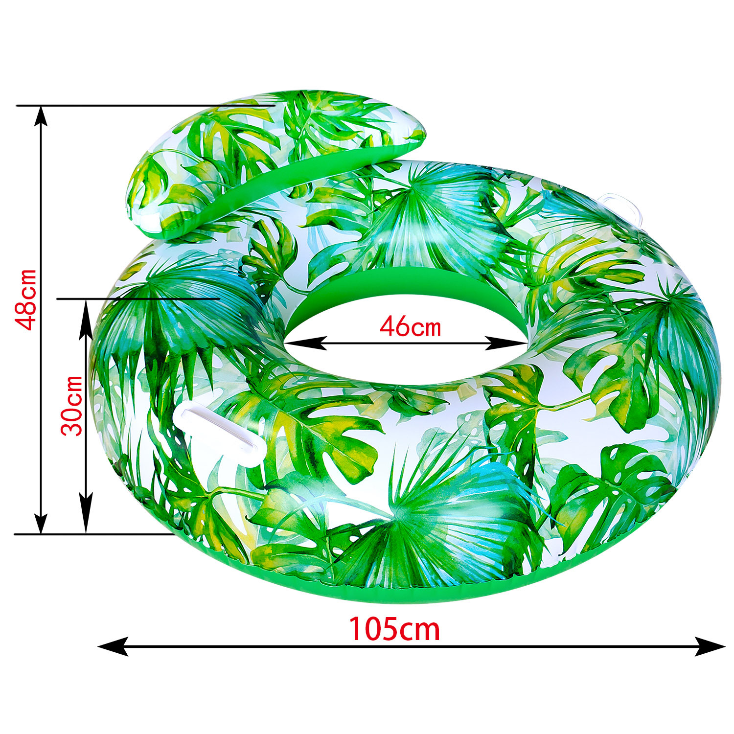 Nuevos productos transfronterizos de impresión para adultos anillo de natación de dibujos animados para niños anillo de frutas engrosado anillo de salvavidas anillo flotante inflable