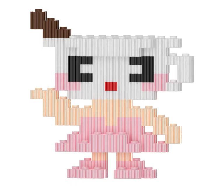 Compatible transfronterizo muñeca de dibujos animados creativos de Lego, pequeñas partículas, juguetes educativos ensamblados, bloques de construcción, regalos para estudiantes al por mayor