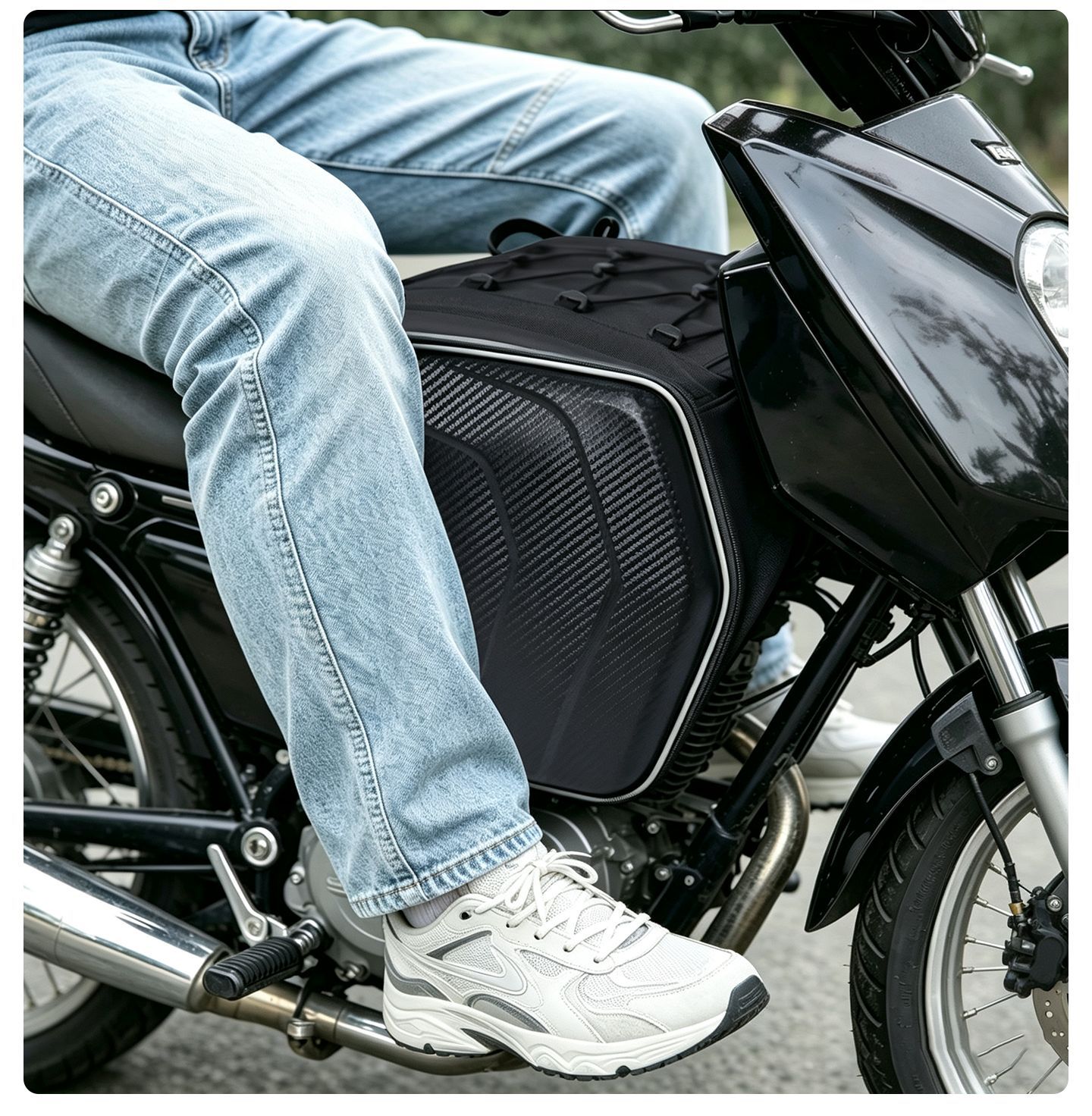 New Model Helmet Bag for Scooters and Universal Motorcycles, Front and Rear Dual-Use Motorcycle Riding Bag, Full Helmet Tail Box Bag