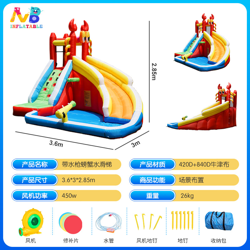 castillo infláble al aire libre con tobogan infláble doméstico con tobogan infláble para niños pequeños castillo infláble combinación de juguetes de parque de atracciones