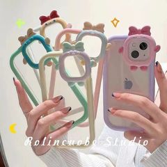 アップル13小怪獣衝突色14透明iphone12適用11promax携帯ケース11ディザトーンxr女xs