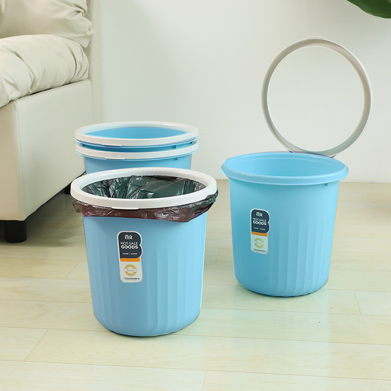 Trash Can Rainbow Sanitary Bucket Creative Household Toilet Paper Basket Sanitary Bucket Storage Tube Garbage Basket Trash Can