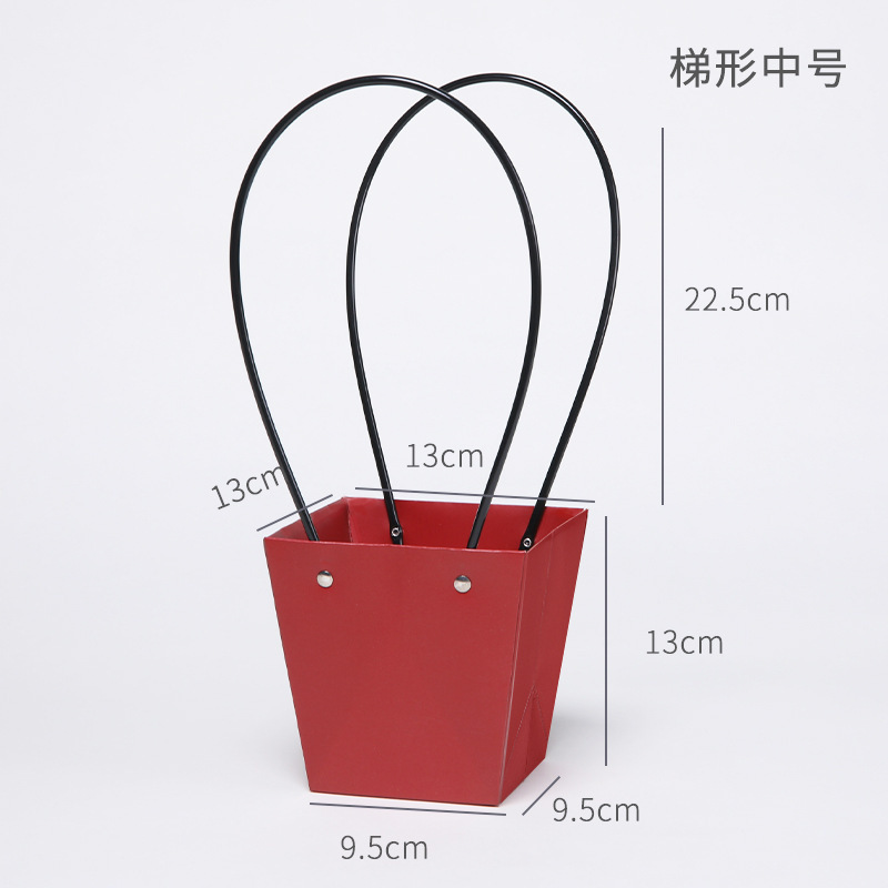 Bolsa de PVC transparente para arreglos florales del Día de la Diosa, bolsa impermeable para ramo de flores, caja de flores portátil, bolsa de embalaje para flores