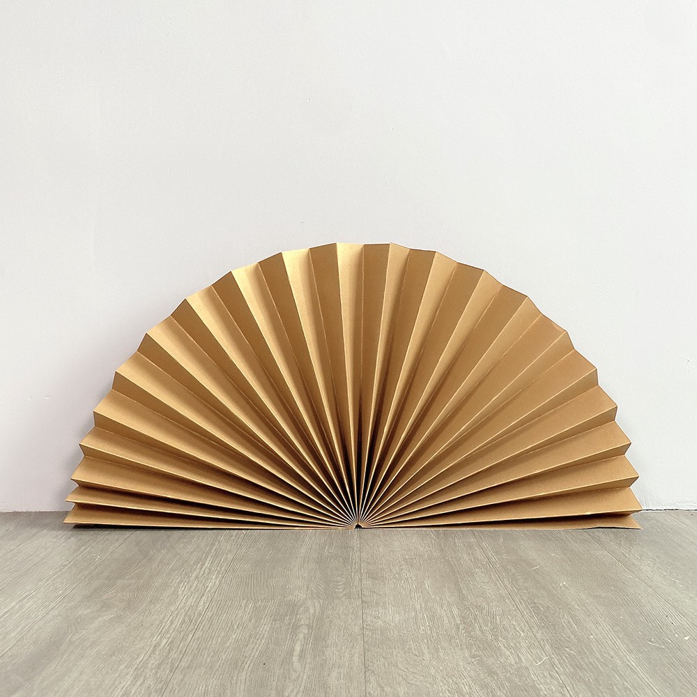 Abanico de papel de gran tamaño para bodas, abanico de papel plegable, nuevo regalo de compromiso chino, decoración de la pared, decoración, abanico de origami, arte floral
