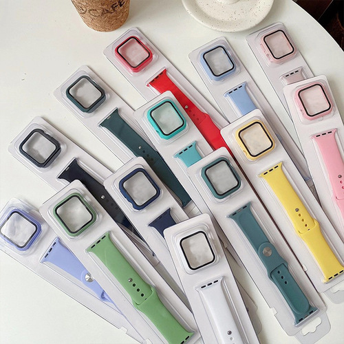 Source factory 38-49 Apple Huawei Samsung watch strap case two-in-one light card strap packaging