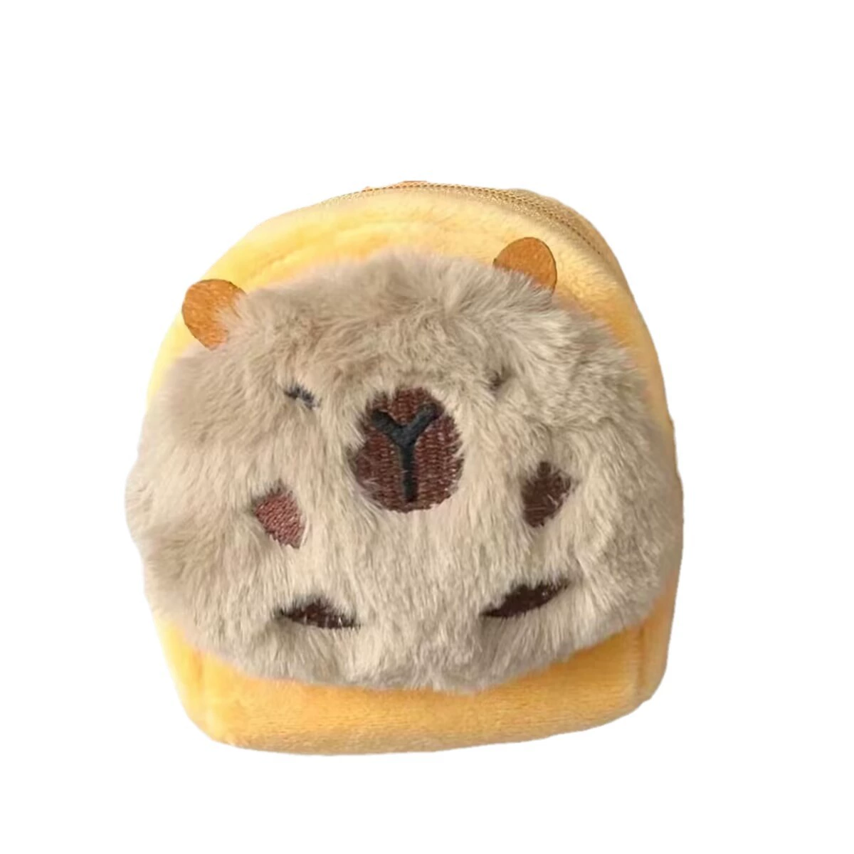 Mini Wallet Pendant Keychain Bag, Cute Plush Backpack Design, Compact Organizer