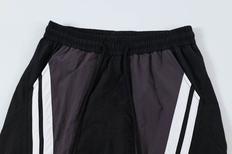 Men's Clothing Stitching Color Striped Casual Pants Men's and Women's Fashionable Brand Street Fashion Loose Design Sense Straight Pants_voghion.com