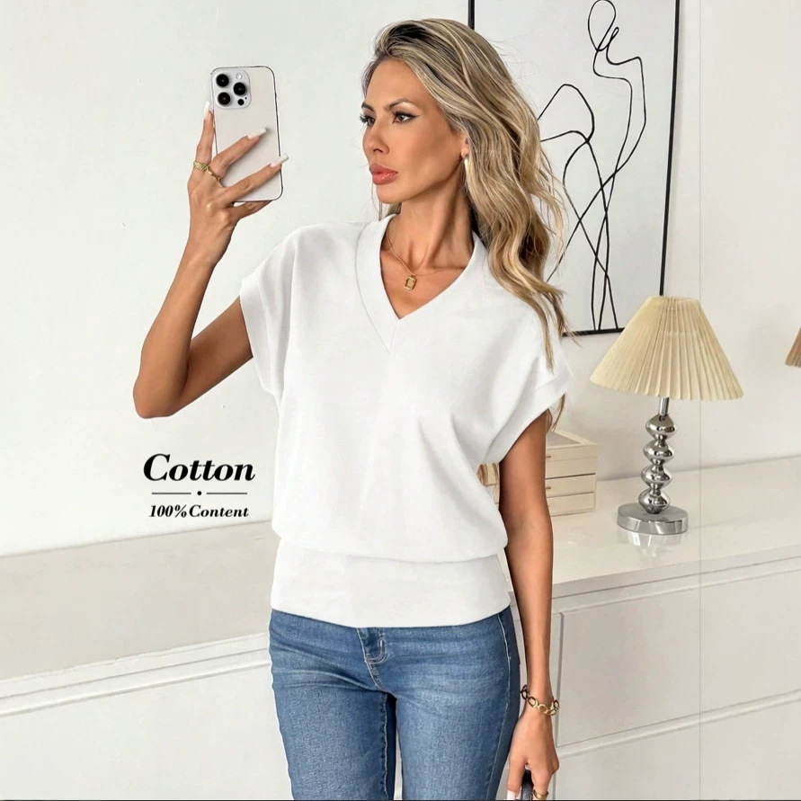 Camiseta manga corta elegante