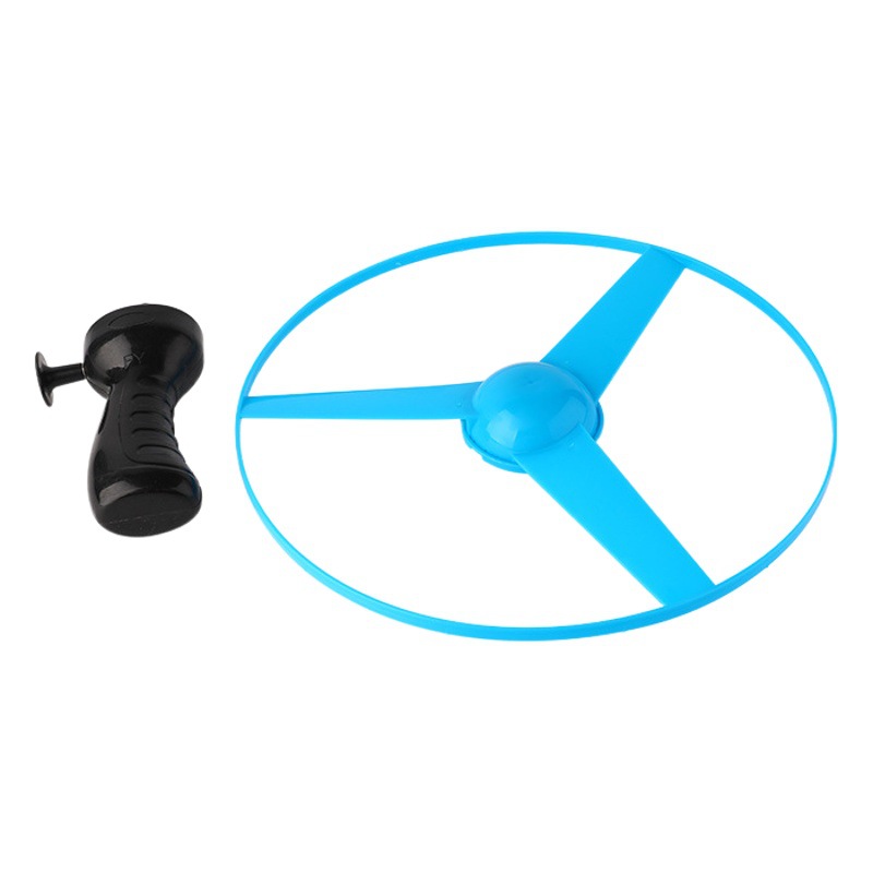 Frisbee volador luminoso con cuerda para niños, juguete flash con diseño UFO