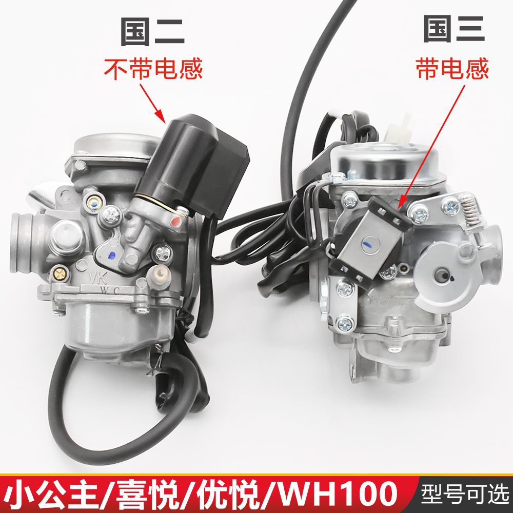 Little Princess 100CC SCR Joy Youyue Rui WH100T-F - H-G Carburador de motocicleta Nacional 2 / Nacional 3