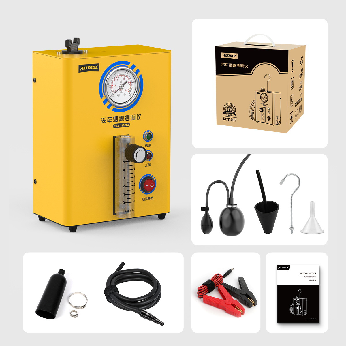 Detector de Fugas de Humo Automotriz SDT203, para Sistema de Tuberías Automotriz image 3
