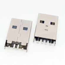A��ֱ��16.5H �~���_ USB2.0���^�A��ʽ 4PIN 180��ֱ�� ��ɫ�zо