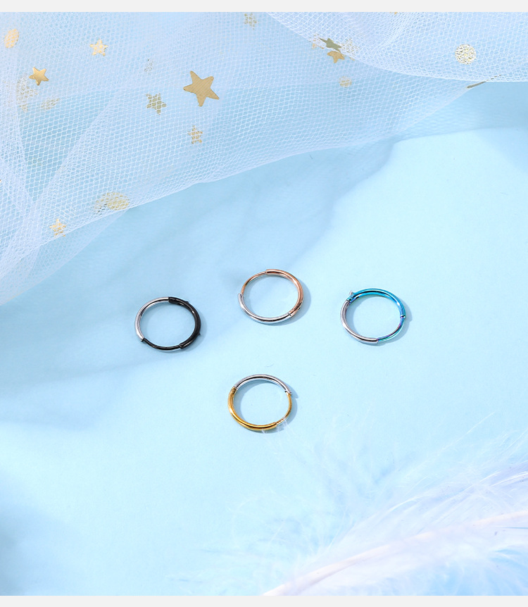 Pointed titanium steel lip stud product view